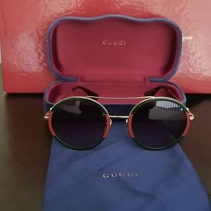 💯% GUCCI Signature Round Sunglasses